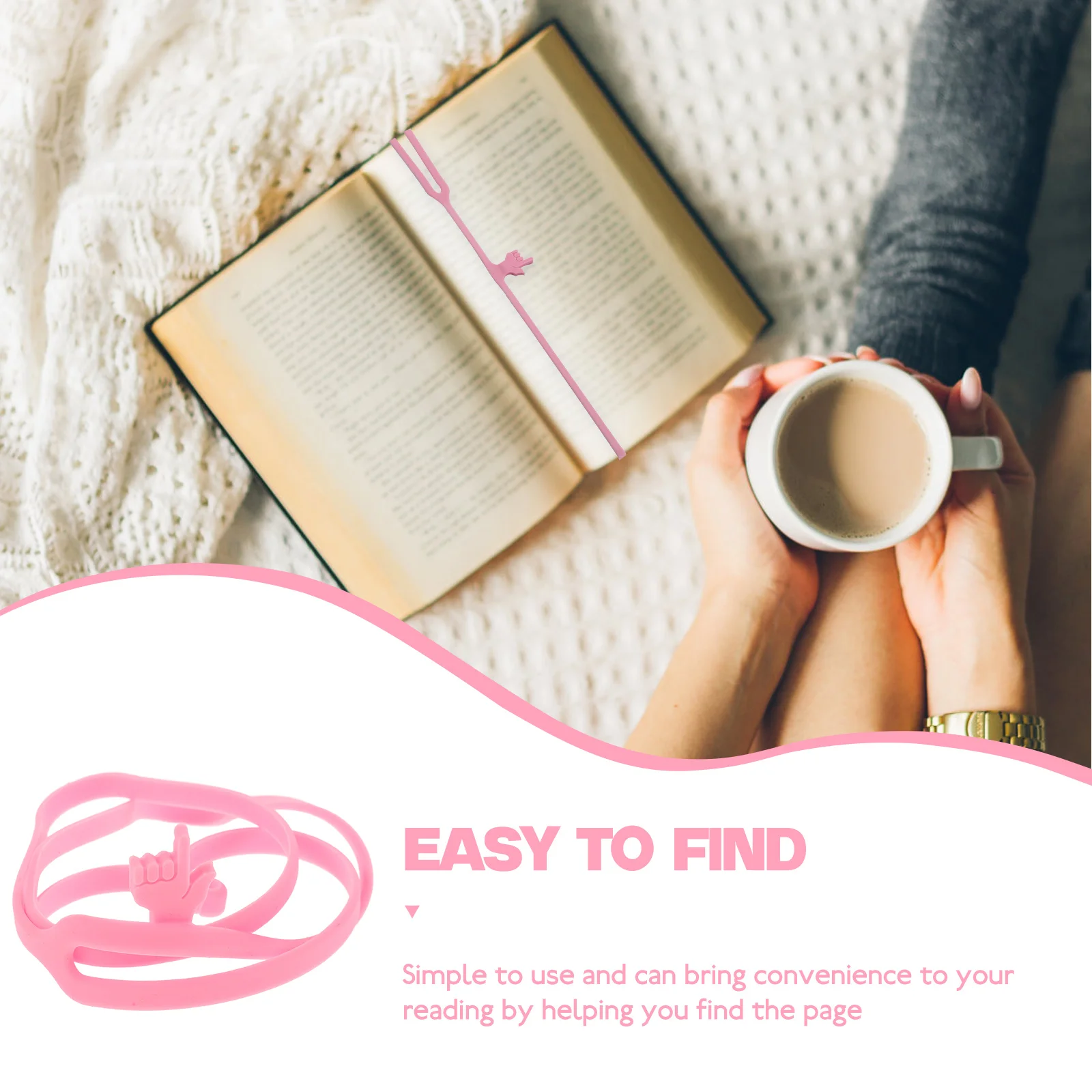 6 قطعة إشارة مرجعية من السيليكون على شكل إصبع علامات كتاب مرنة لطيفة للطلاب أدوات مكتبية ملحقات القراءة المحمولة صفحة جميلة