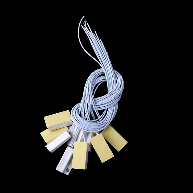 1pc MC-38 Wired Door Window Sensor MC38 Magnetic Switch normally Closed NC for our Home gsm pstn Wire Alarm System