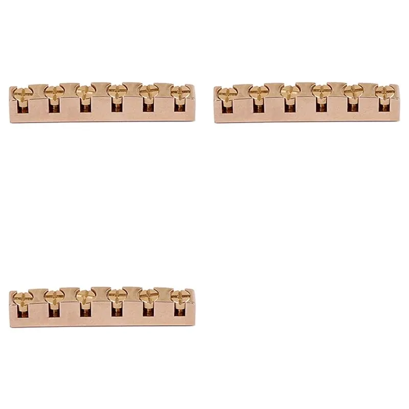 

【БОЛЬШАЯ РАСПРОДАЖА】3 шт. регулируемые по высоте латунные грифовые гайки 43 мм для гитар в стиле LP и SG