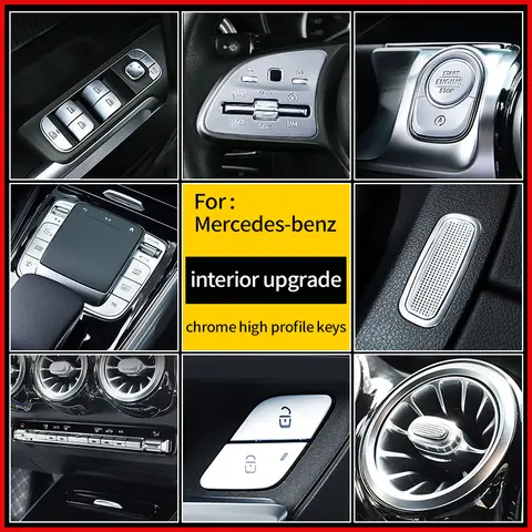 Przycisk układu kierownicy samochodu mysz z blokadą drzwi, przycisk przełącznika podłokietnika do Mercedes Benz A class GLB 200 220 180