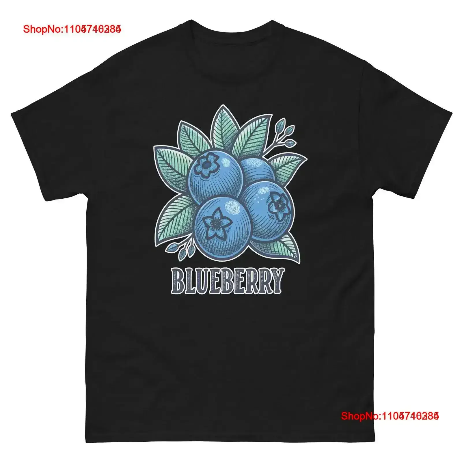 Blueberry Fruits Vegetables Fresh Food Groceries T Shirt vintage Washed designer clothes homme Top For Everyday Wear Stylish