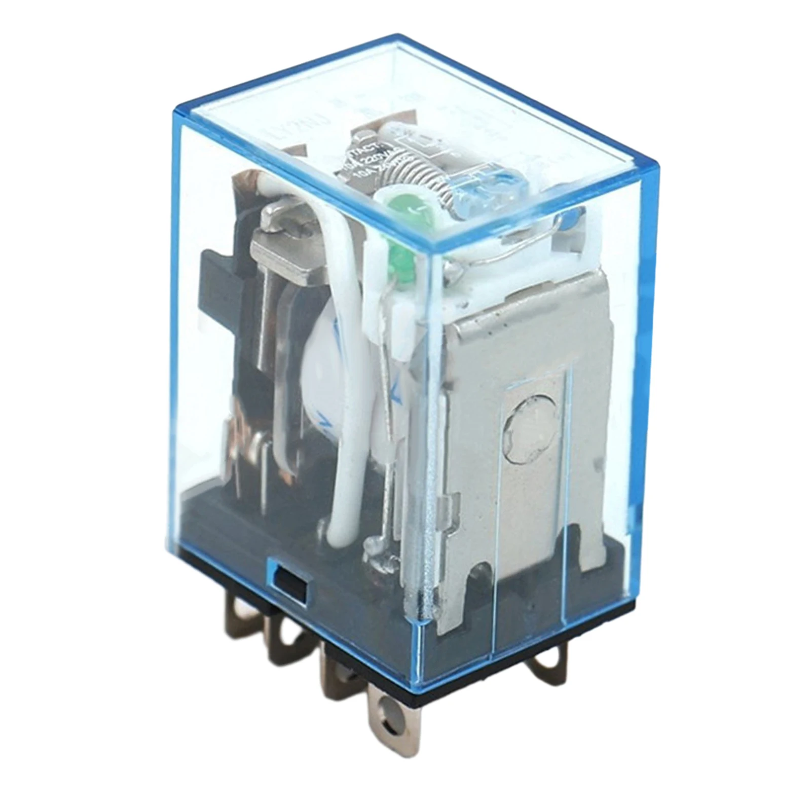 LY2NJ DIN السكك الحديدية مرحل كهرومغناطيسي صغير مع DC12V/24V/AC24V/110V/220V لفائف الطاقة 8Pin المقبس قاعدة وشملت