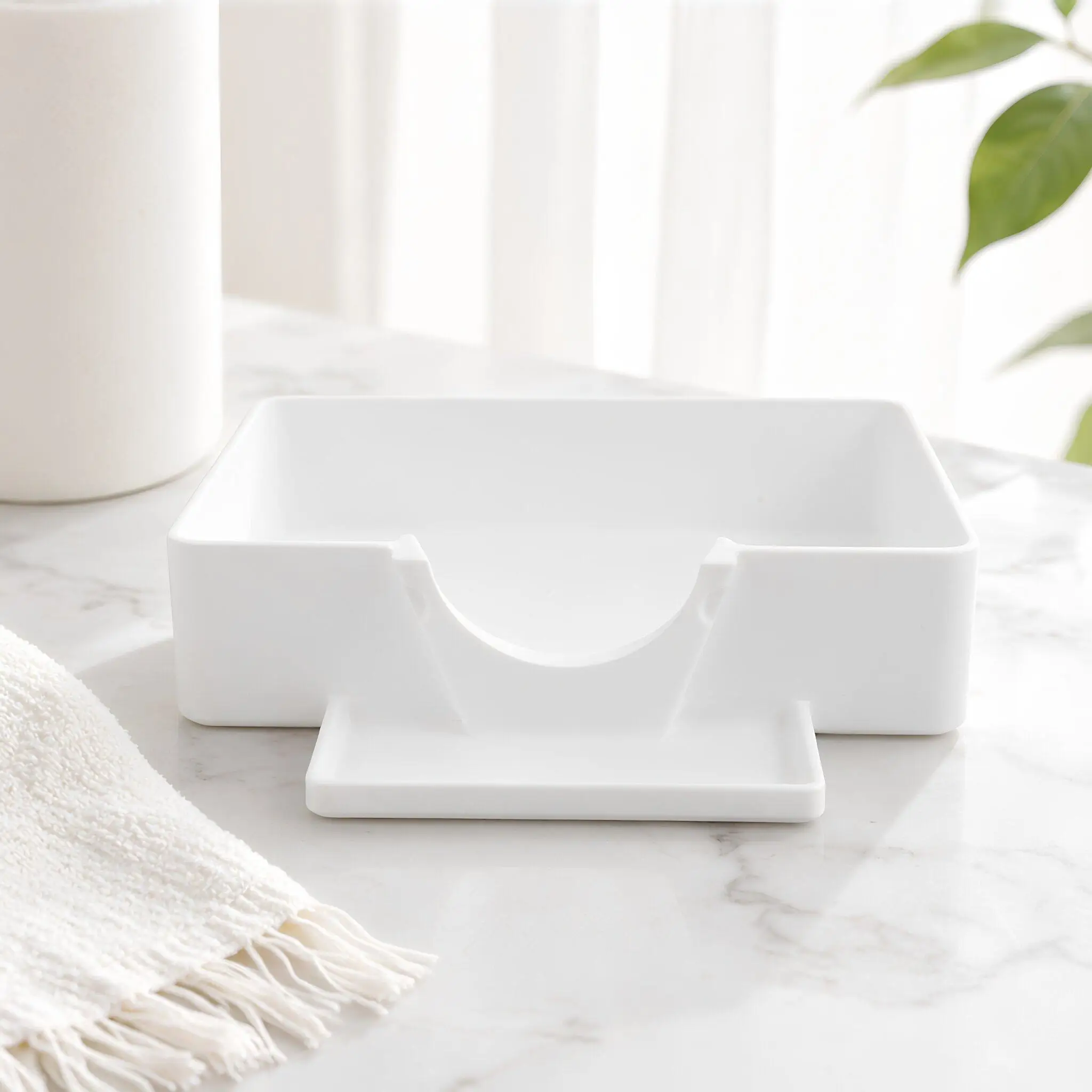 Washing Machine Drip Pan White Plastic Water Leak Catch Tray Hose Guide 6.3x4.7x2.4 Laundry Room Appliance Water Tray Washer
