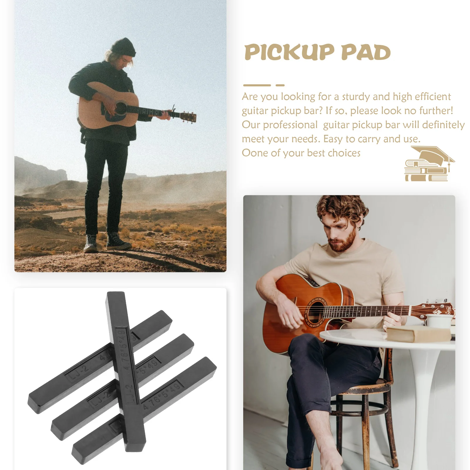 

4pcs Pickup Leveling Bar For Electric Guitar Bass Maintenance Tool Guitar Luthier Grinding Strip Replacement Parts Ukulele