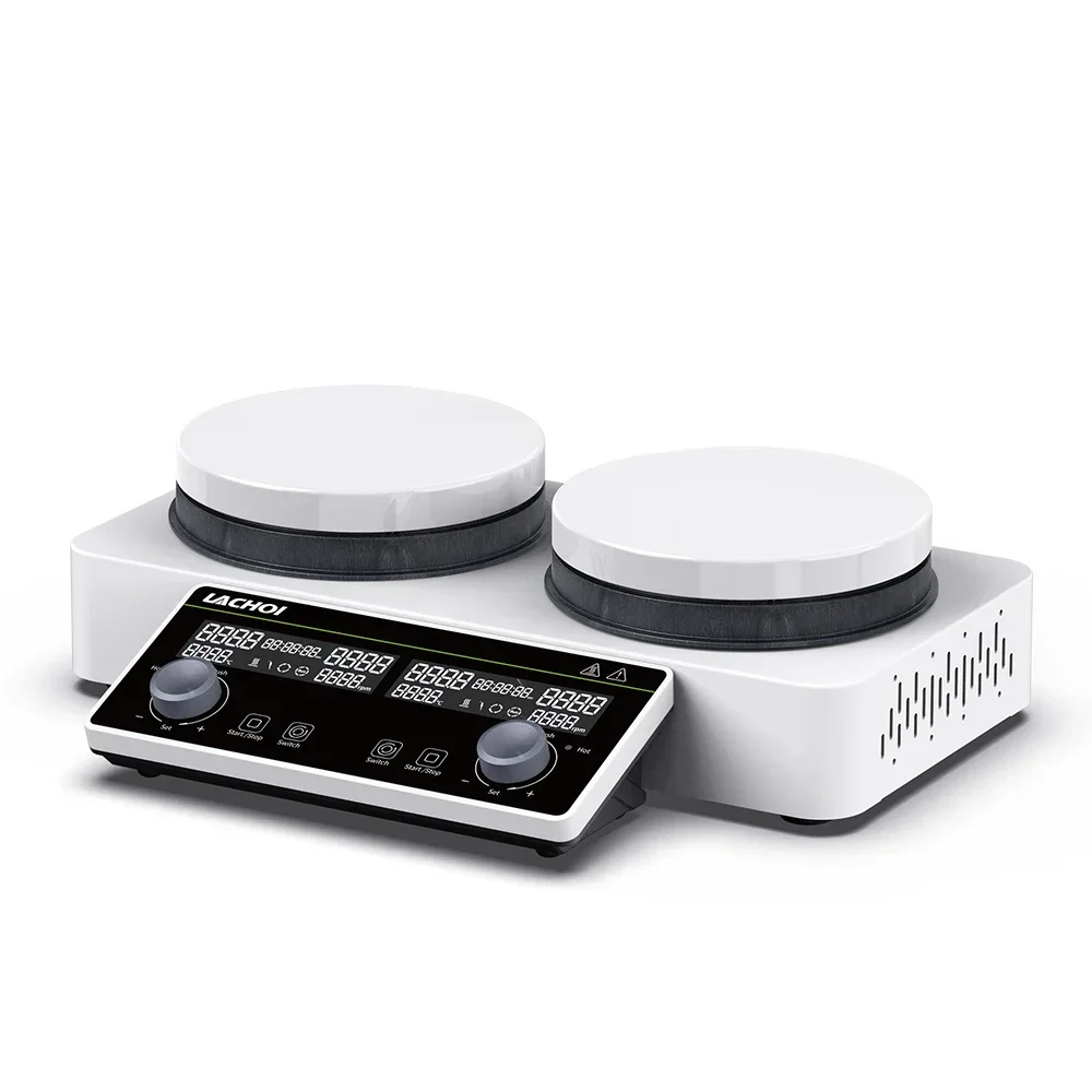 MSC Asynchronous Multi Positions Magnetic Stirrer High Waterproof Hot Plate 330 Degree 5L 1500rpm Magnetic Stirring with Heating
