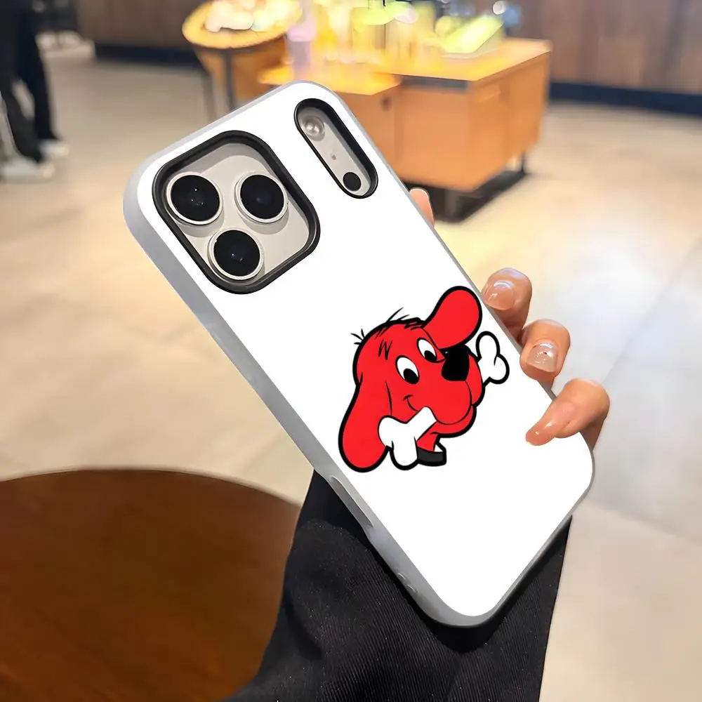 Cartoon Clifford The Big Red Dog Phone Case For IPhone 17 Air 16 E 15 14 Plus 13 12 11 Pro Max Jelly 2 In 1 Protective Case - view 5