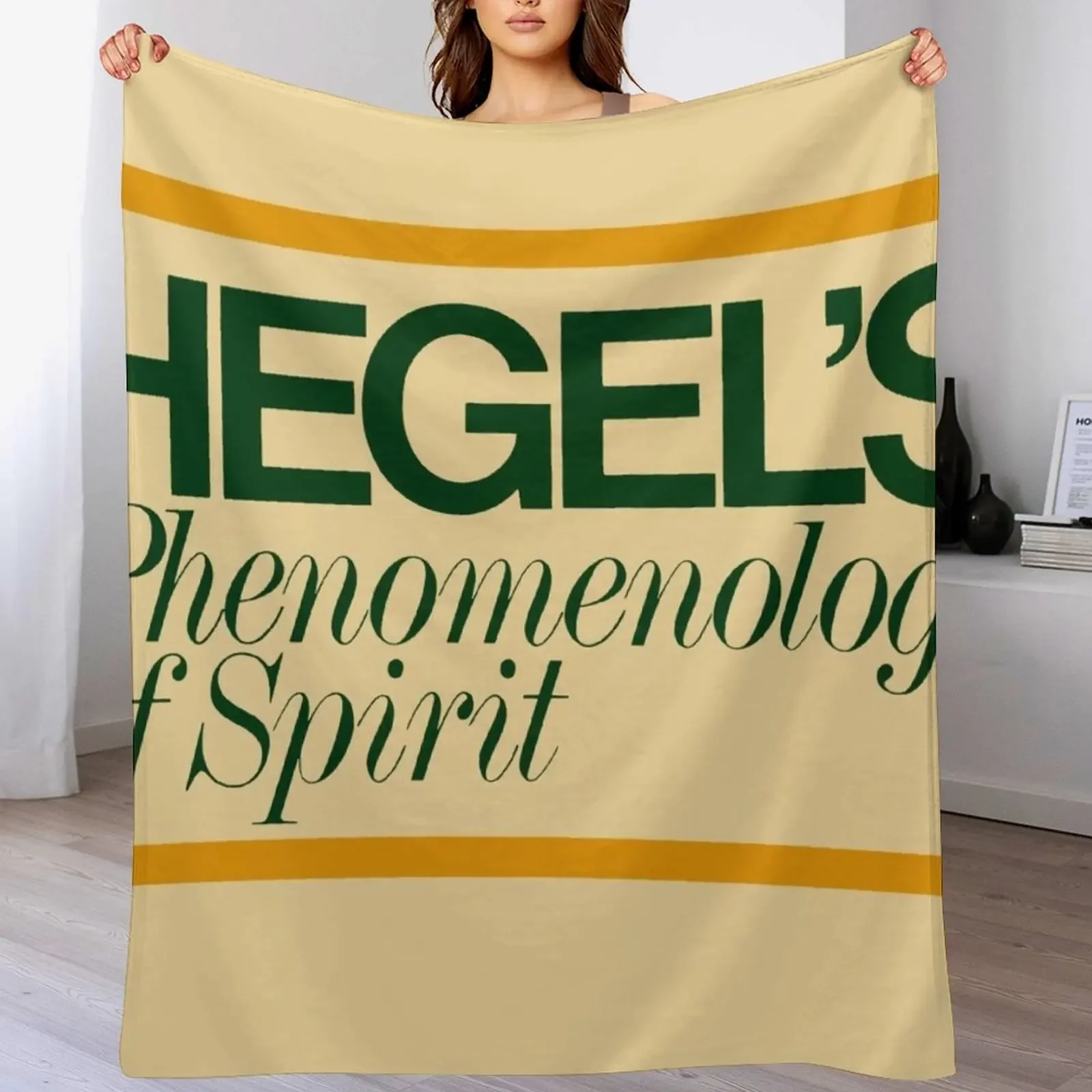 Hegels Phenomenology of Spirit - Book Cover, Aesthetic, Philosophy, Dialectics Throw Blanket Sofas Cute Blankets