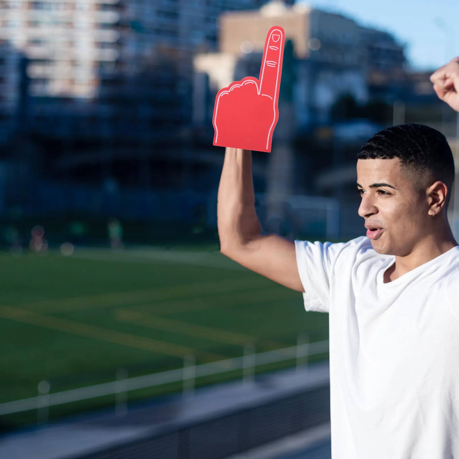 2 قطعة أيدي المشجع إصبع رغوة خفيفة الوزن الهتاف الدعائم للأحداث الرياضية حفلة تفضل روح المدرسة اكسسوارات كرة القدم