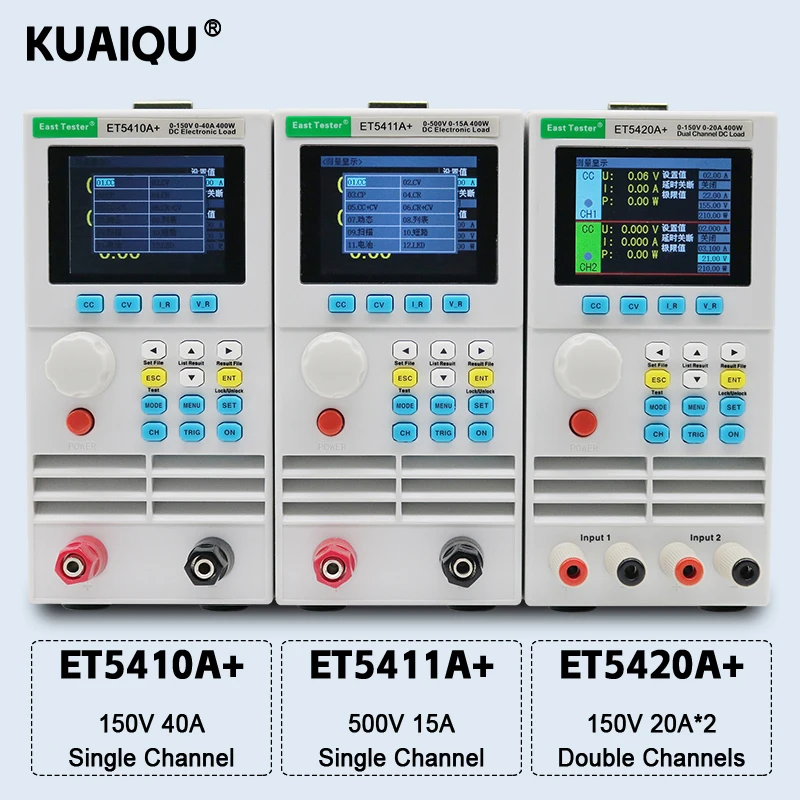 Obciążenie Tester baterii interfejs Tester pojemności 400W pojedynczy podwójny kanał USB DC analizator zasilania moc baterii litowej