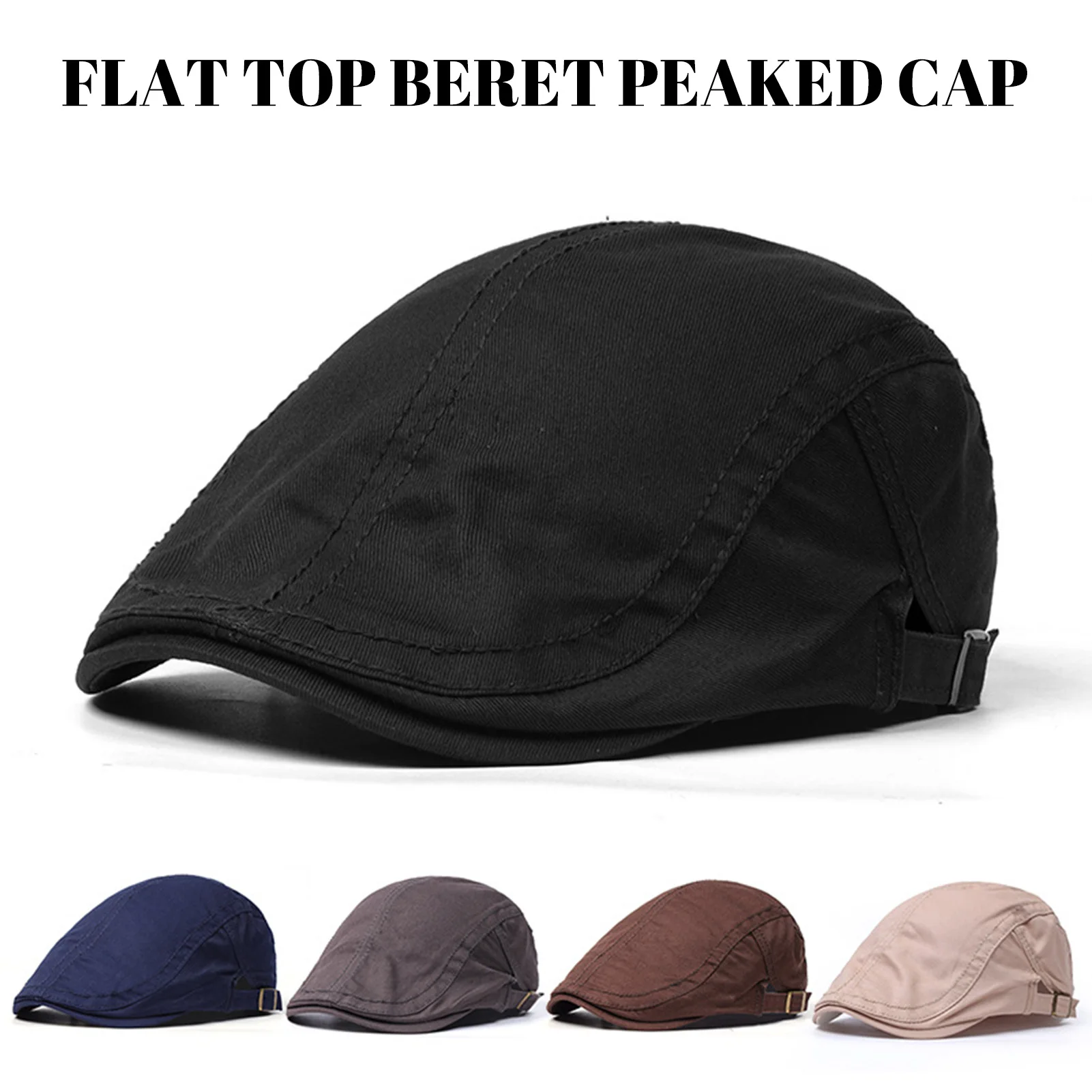 Men's  Cap Peaked Hat Non-fading Breathable Cotton Caps for Matching Windbreaker Jeans Coat Jacket