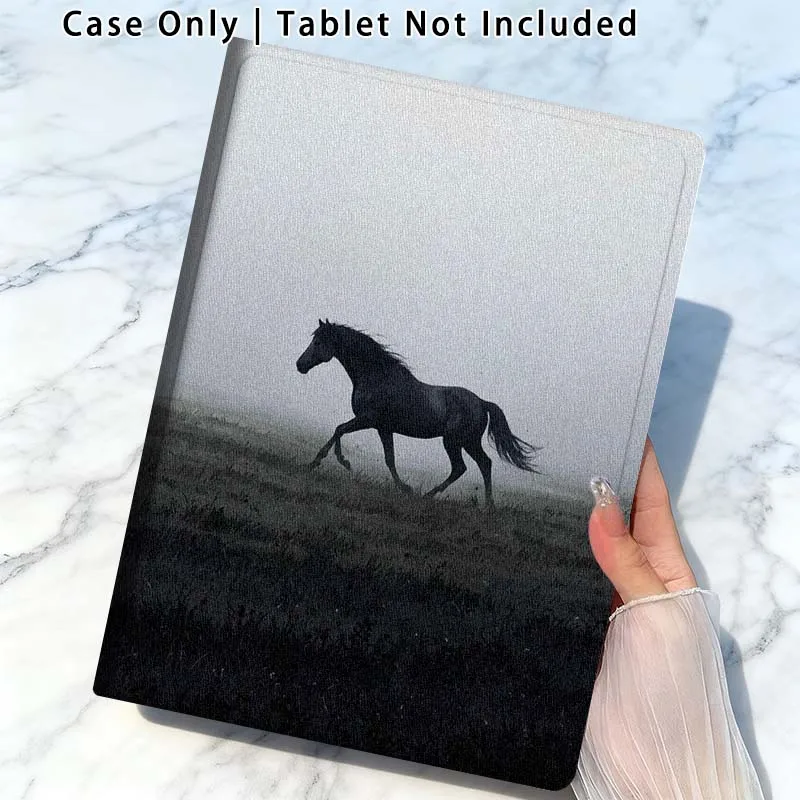 Gray Horse Design For Xiaomi Poco Redmi Pad 2 4 5 6 6S 7 7S SE Pro Ultra Max 14 11 8.8 11.2 12.5 Inch Tablet Case