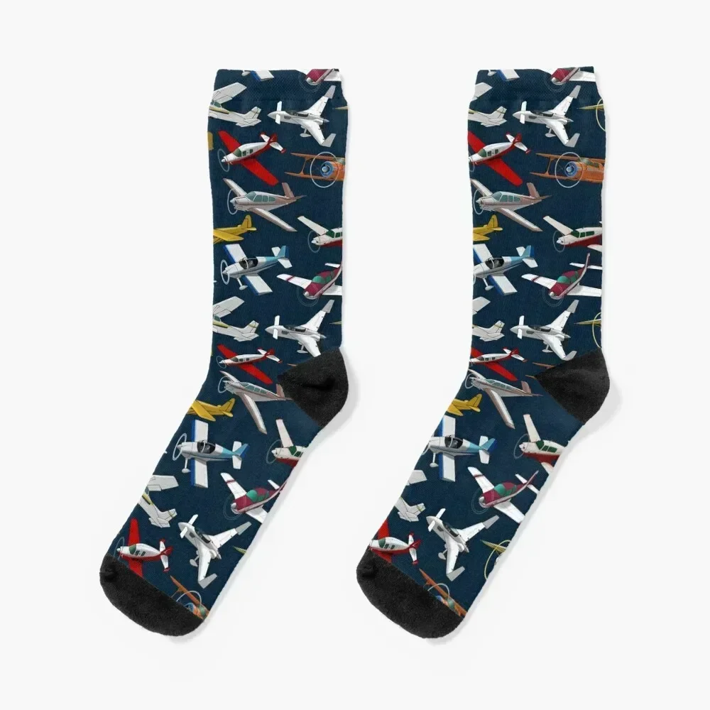 A Sky Full of Airplanes Socks Run designer brand Stockings compression floral Socks For Girls Men's