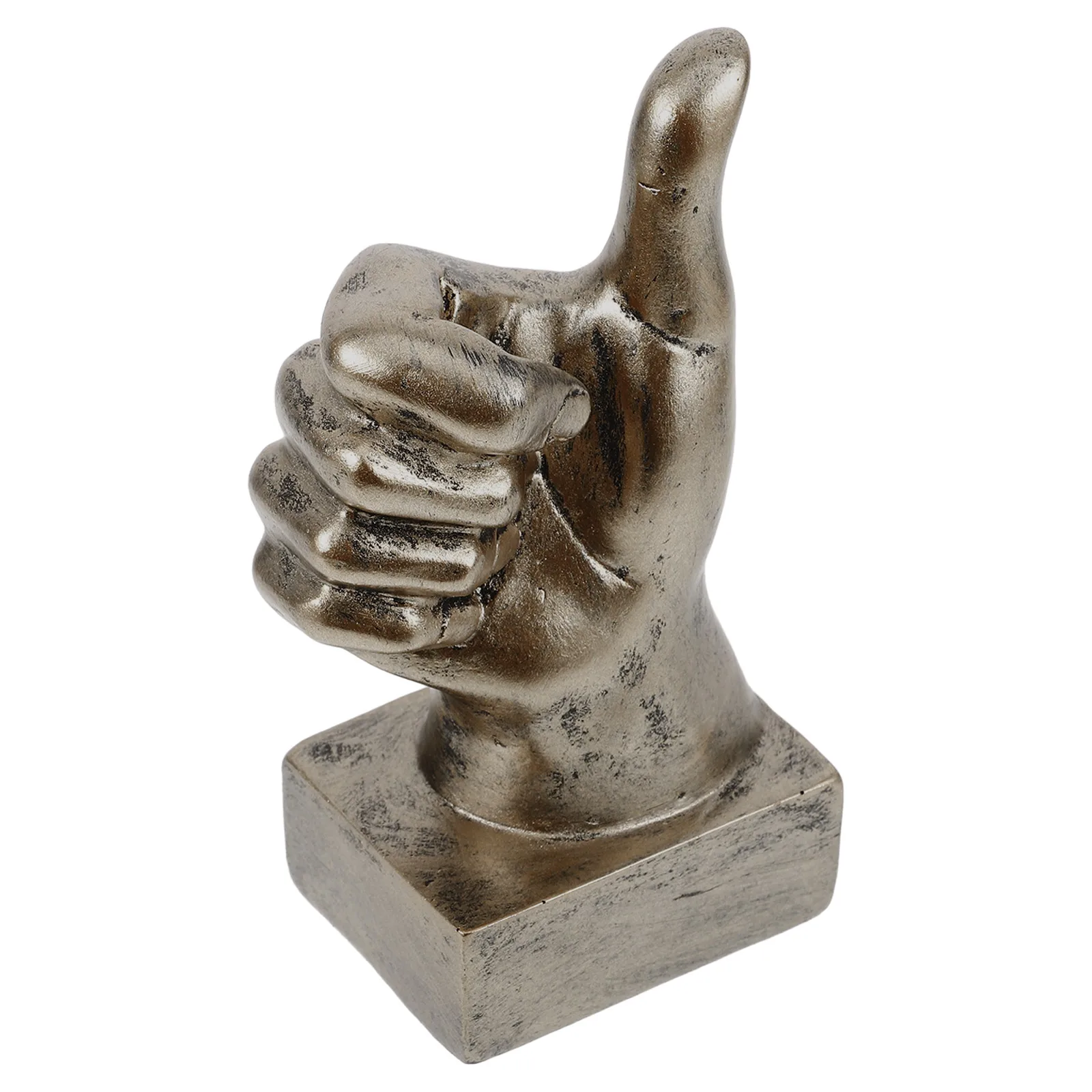 

Resin Thumbs Up Hand Sculpture Stylish Hand Gesture Decor Desktop Ornament for Home Bedroom Nordic Style Housewarming Gift