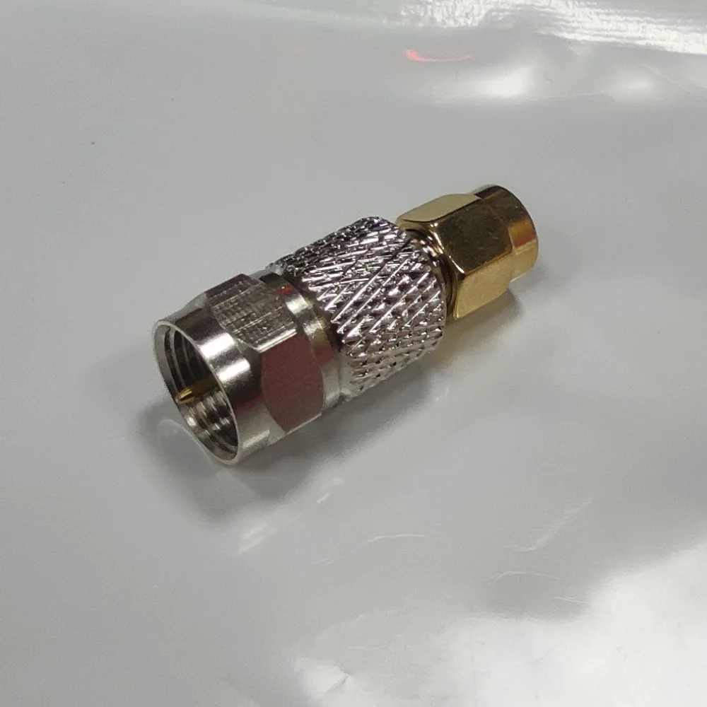 F ذكر إلى SMA ذكر قابس مستقيم RF محول Coax ، محول موصل ، 1 ، #5