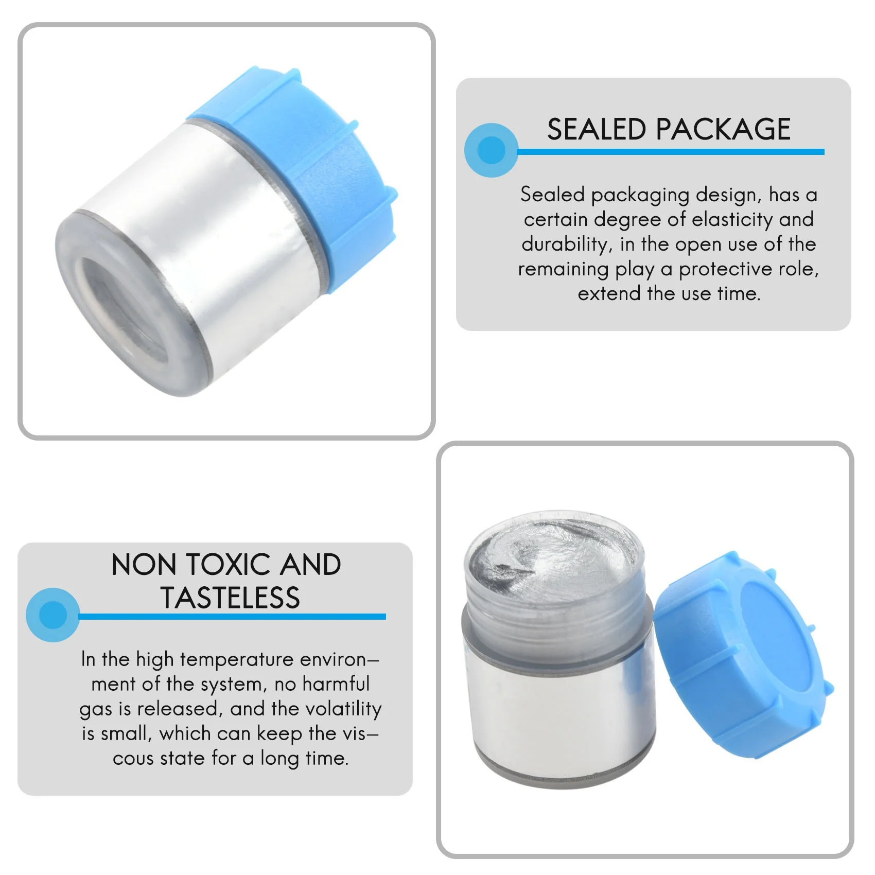 실버 서멀 그리스 페이스트 복합 칩셋 냉각, CPU GPU HY710 용, 20g