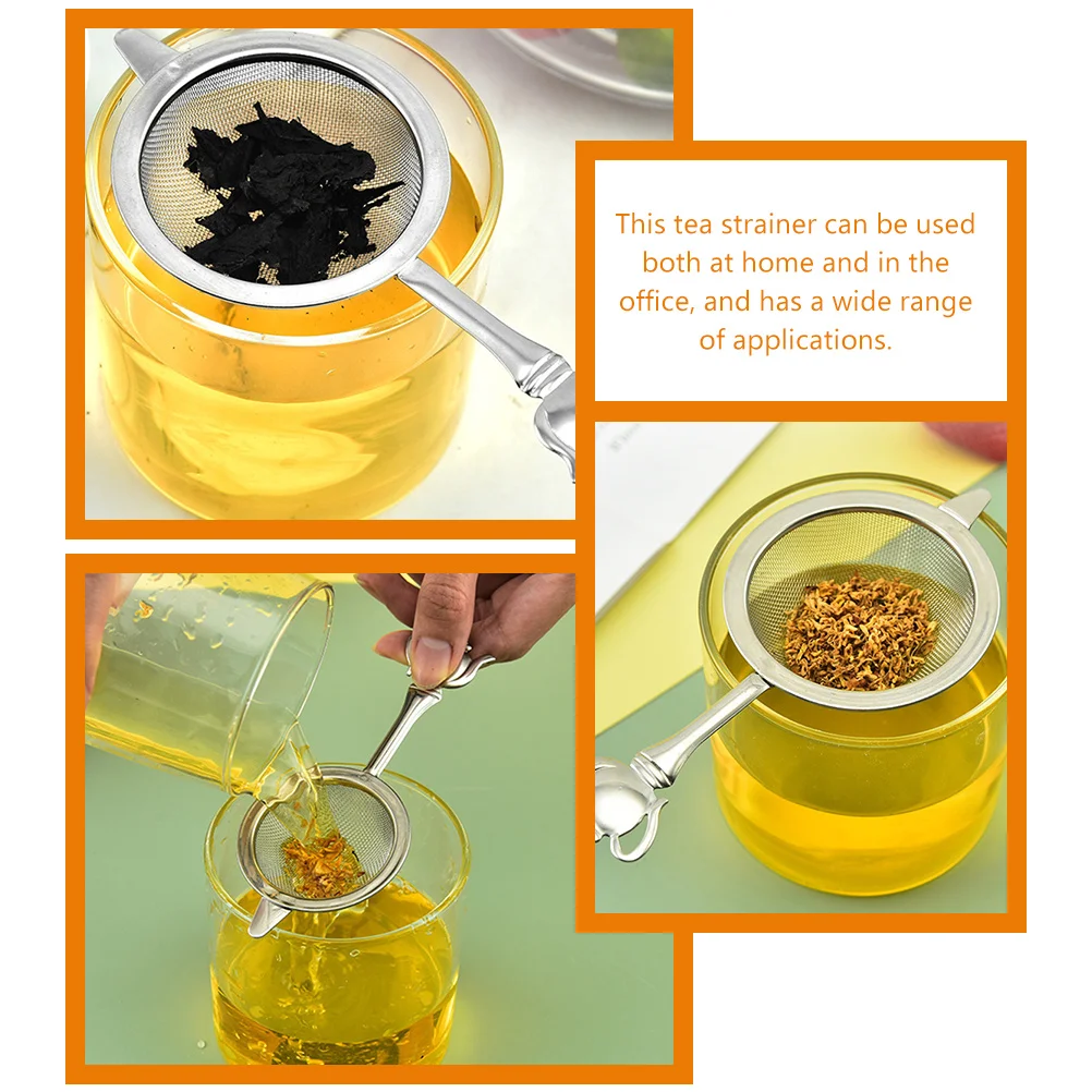 

Leak Strainer 5cm Stainless Steel Fine Mesh Home Handheld Office Tea Colander Stainless Steel Tea Filter Filter Tool