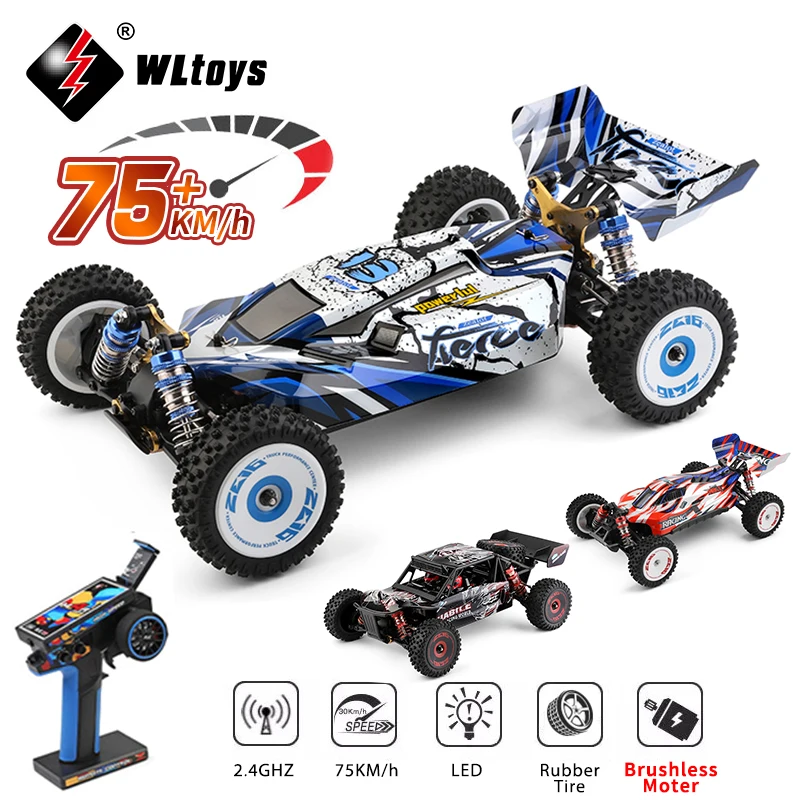 

WLtoys 124017 75 км/ч 2,4G радиоуправляемый автомобиль бесщеточный 4WD электрический высокоскоростной внедорожный дрифт игрушки с дистанционным управлением для детей подарок