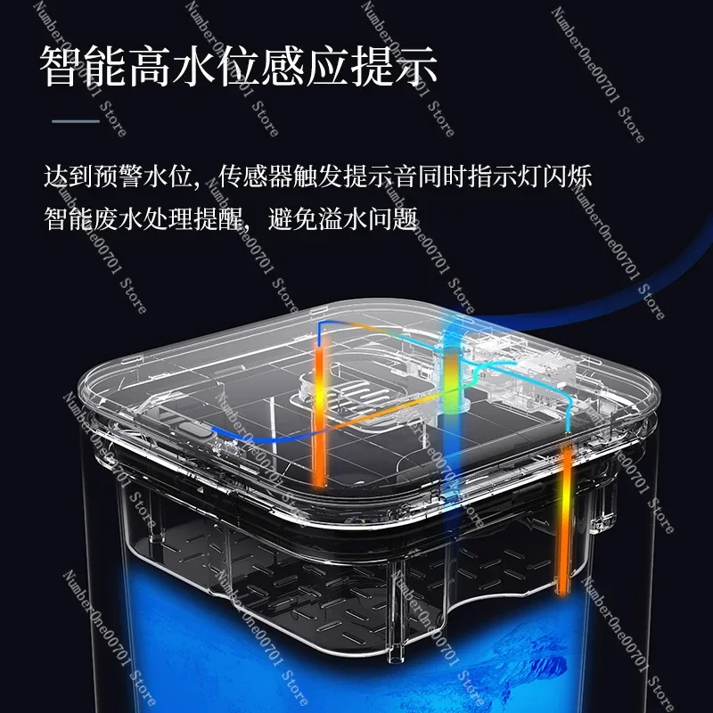 Household leaked tea water brewed tea wastewater bucket stainless steel trash can two-in-one large