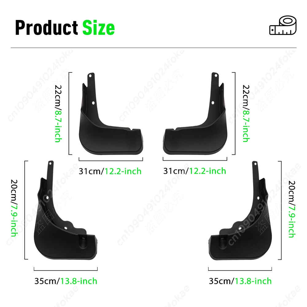 For Hyundai custo/custin 2022 2023 2024 Fender Mudguard Mud Flaps Guard Splash Flap Mudguards Car Accessories