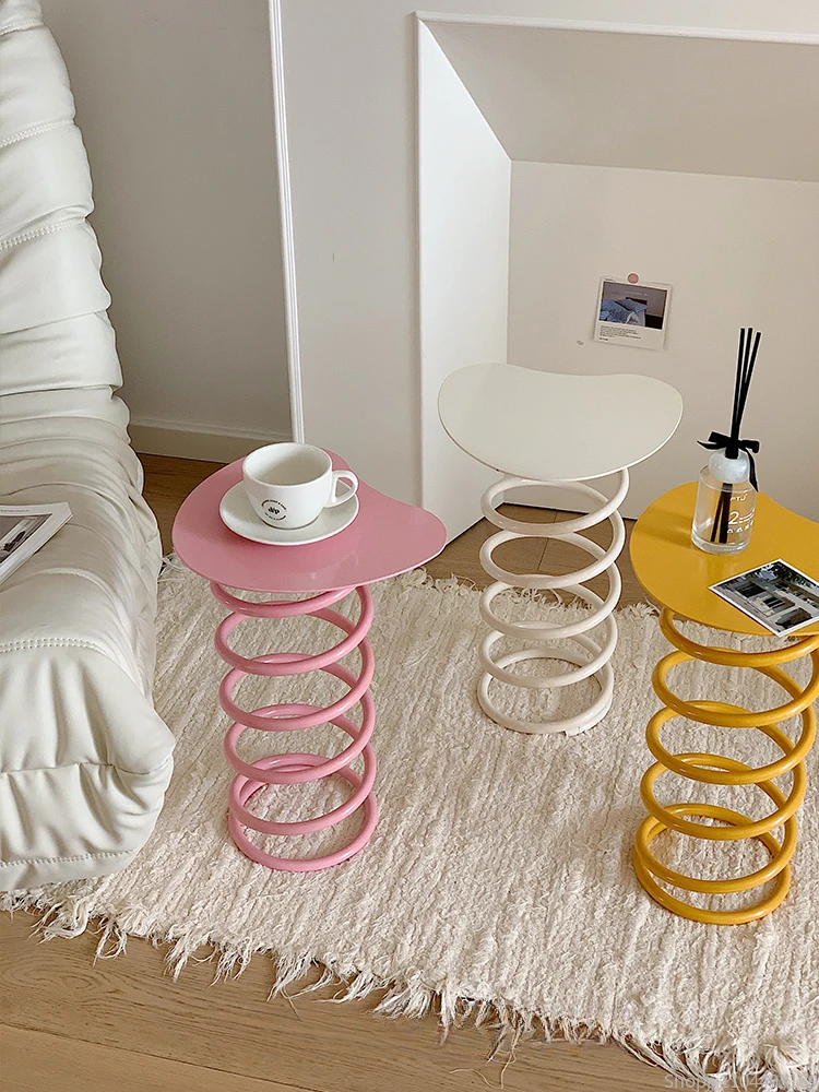 

Pastel Spring Accent Stool - Modular Ottoman with Adjustable Height for Nursery, Vanity & Entryway in Compact Spaces