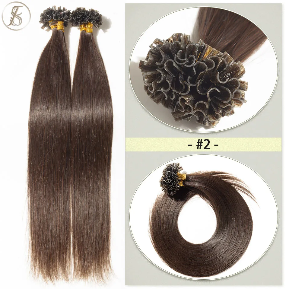 Tess 0,5 g/s u Spitze Haar verlängerungen 50g Micro link Keratin Fusion Echthaar Kapsel vor gebunden braun blond natürliche Haar verlängerung – Detail 9