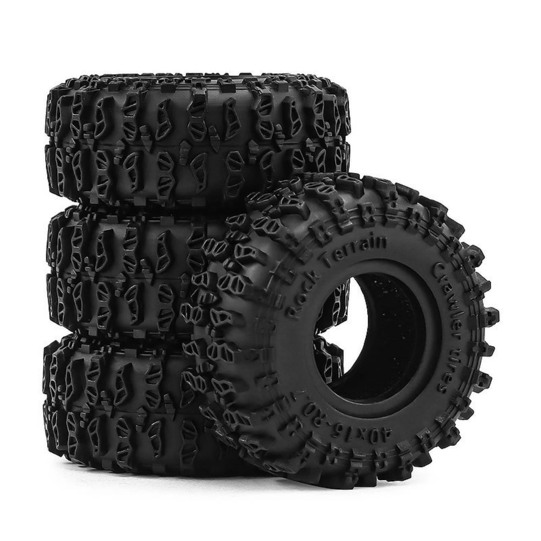 Neumáticos RC Crawler 0.7 OD 1.57" 1/30 de goma suave para todo terreno, para coches RC Crawler 1:30 1/32, piezas de mejora Axial SCX30