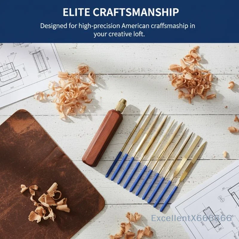 

Деревянные ручки для напильников с латунным зажимным патроном для мелких напильников, аксессуары для DIY, полировка металла и нефрита
