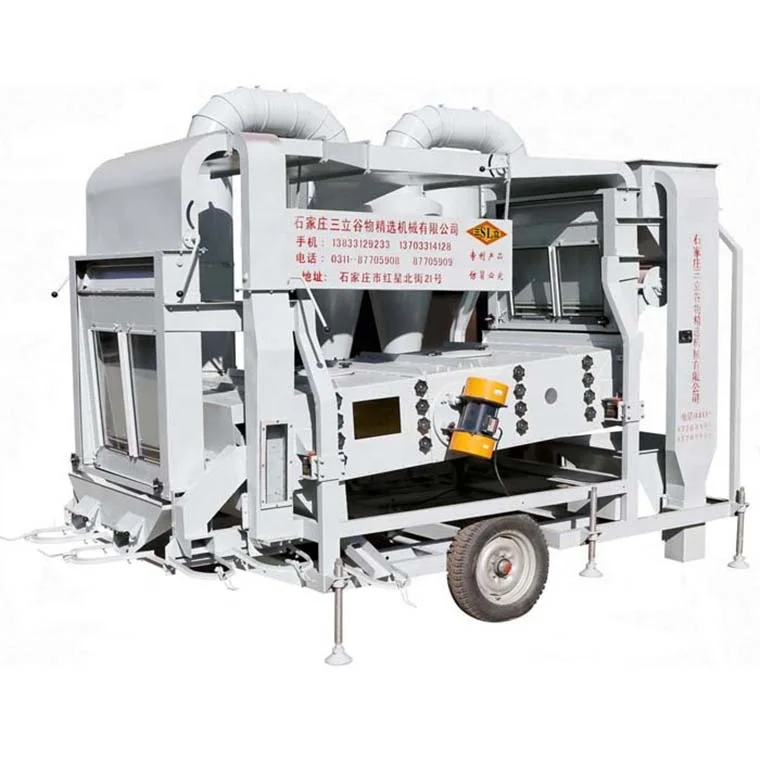 5XZC-10DK  Sunflower seed double air screen vibrating grader sorting cleaning machine