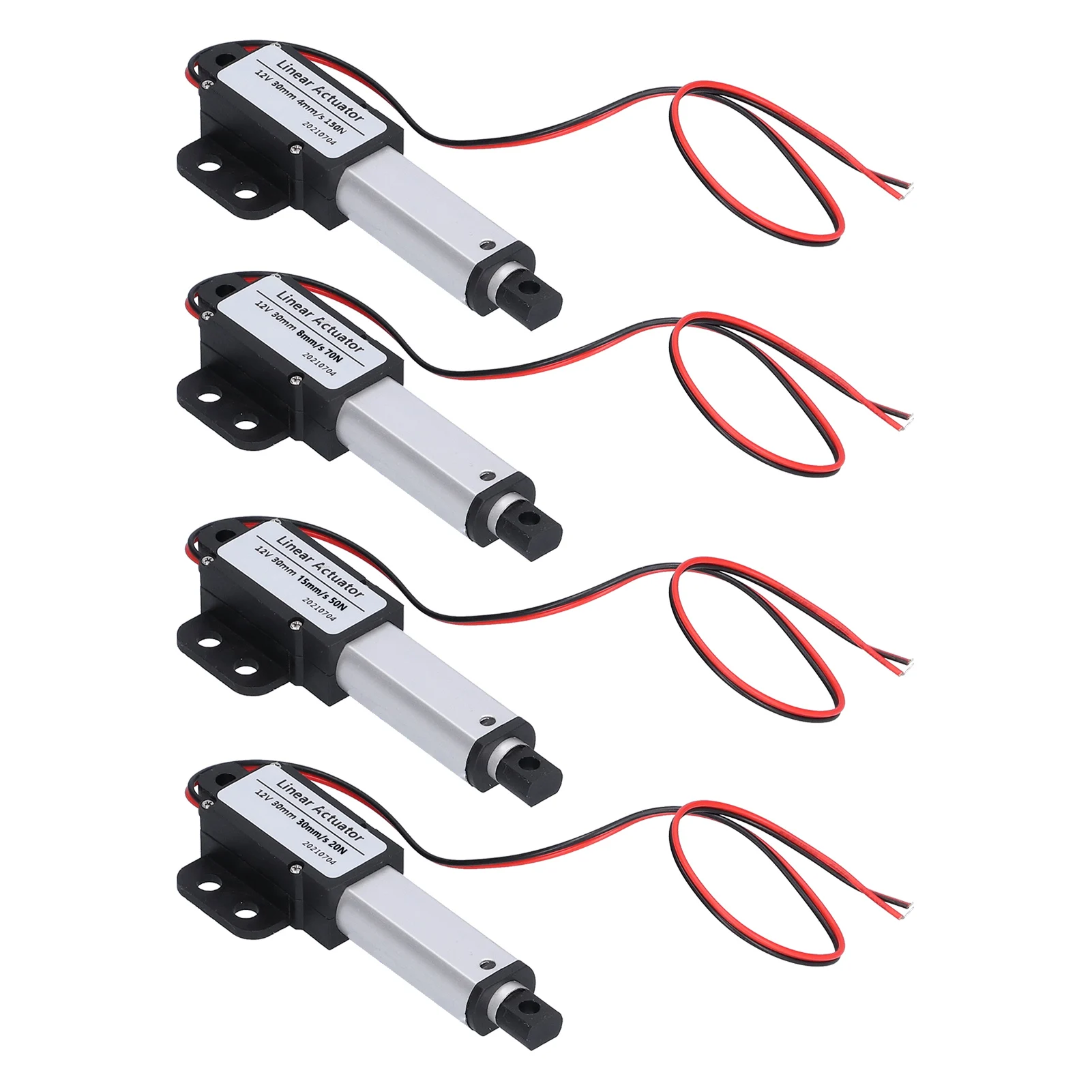 Attuatore lineare elettrico Attuatori a movimento lineare Cortocircuito Corsa 30 mm per uso industriale per ristorazione