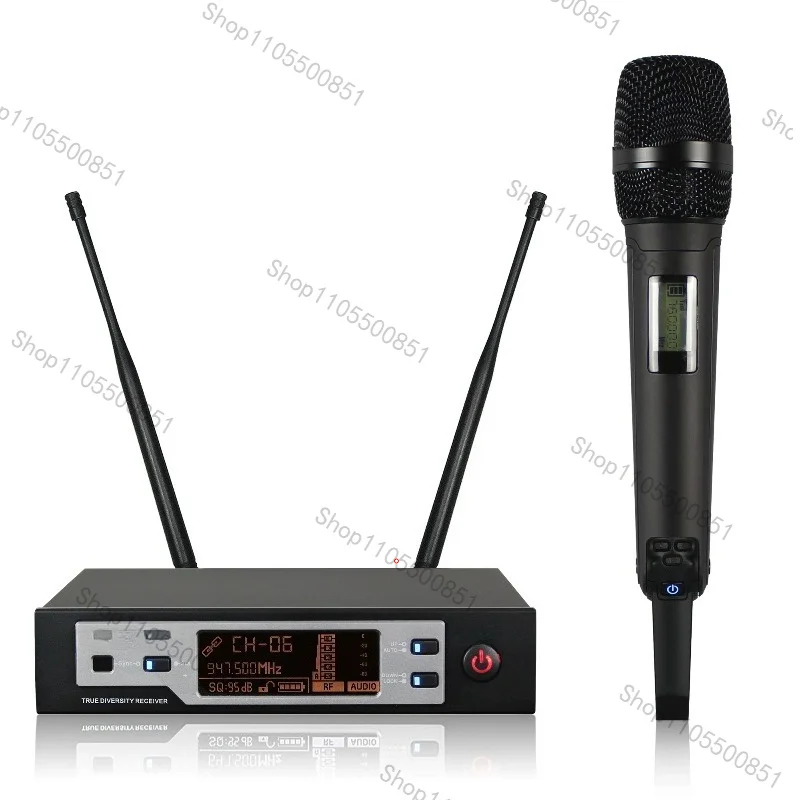 SKM9000 Professional Uhf Wireless Microphone 2 Channel Handheld Microphone Receive 150m For Karaoke Show Stage Performance
