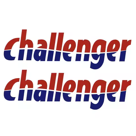 2pcs for challenger autocollant sticker camping car caravane caravan