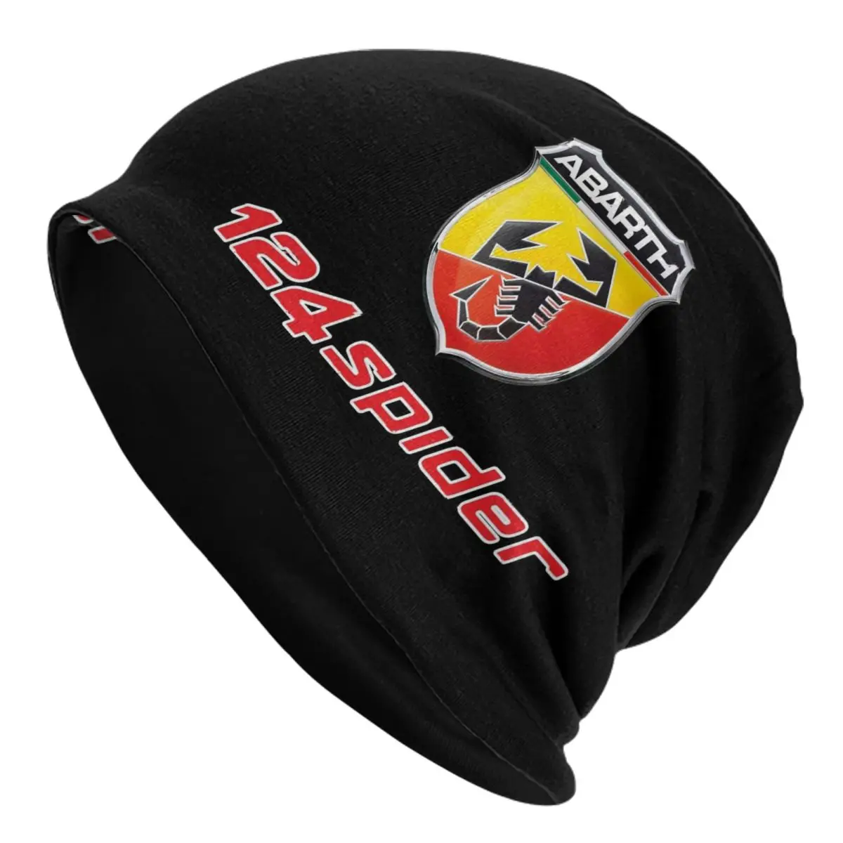 Abarth Warm Knitted Cap Fashion Bonnet Hat Autumn Winter Outdoor Beanies Hats for Unisex Adult