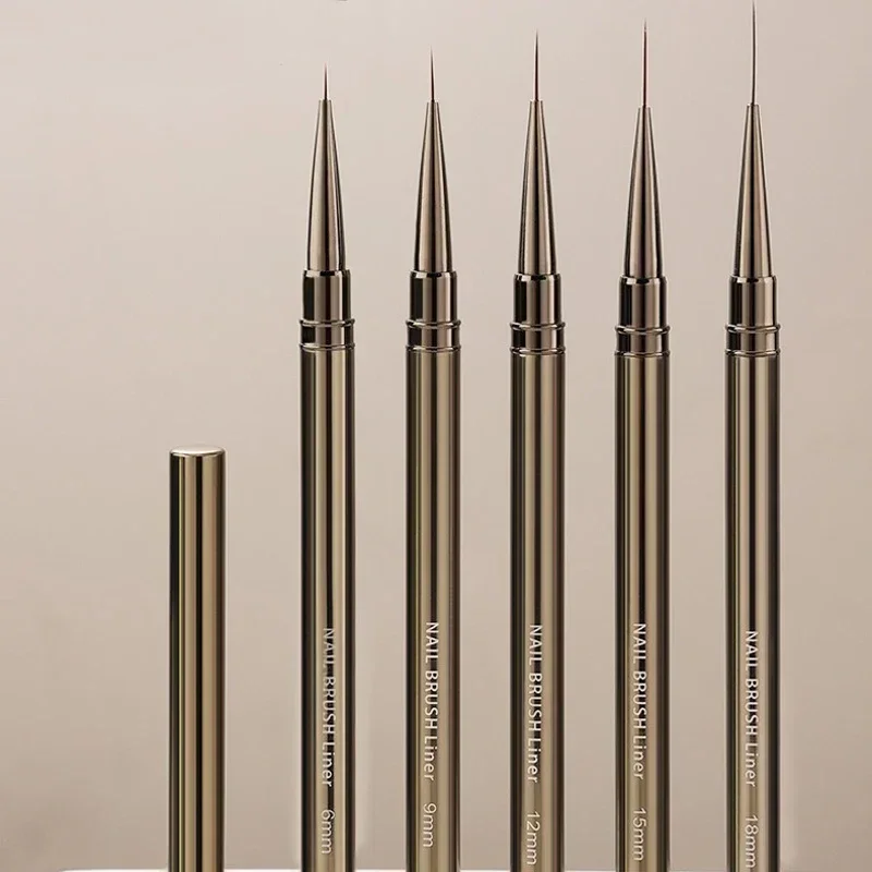 رسومات أظافر بطانة فرش شريطية رسم خطوط ممدودة اللوحة 6/9/12/15/18 مللي متر مسمار أداة مانيكير احترافية