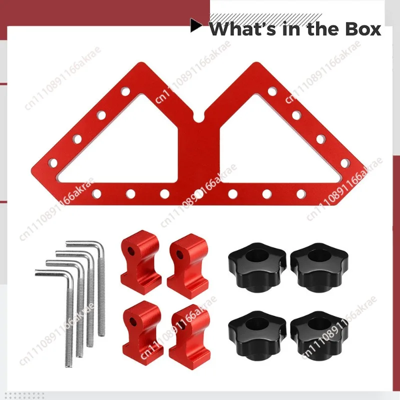 for Aluminum alloy W-type auxiliary fixture splicing plate table skirt clamping square woodworking right angle clip positioning