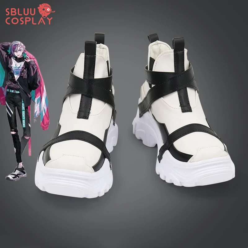 SBluuCosplay Virtual YouTuber Fuwa Minato Cosplay Shoes Custom Made Boots