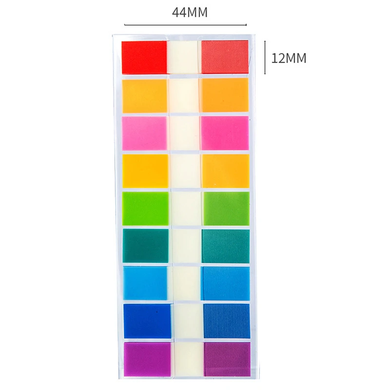 180 lembar fluoresensi Label Memo Pad Index Mark stiker lengket bookmark Memo Pad catatan alat tulis stiker Notepad