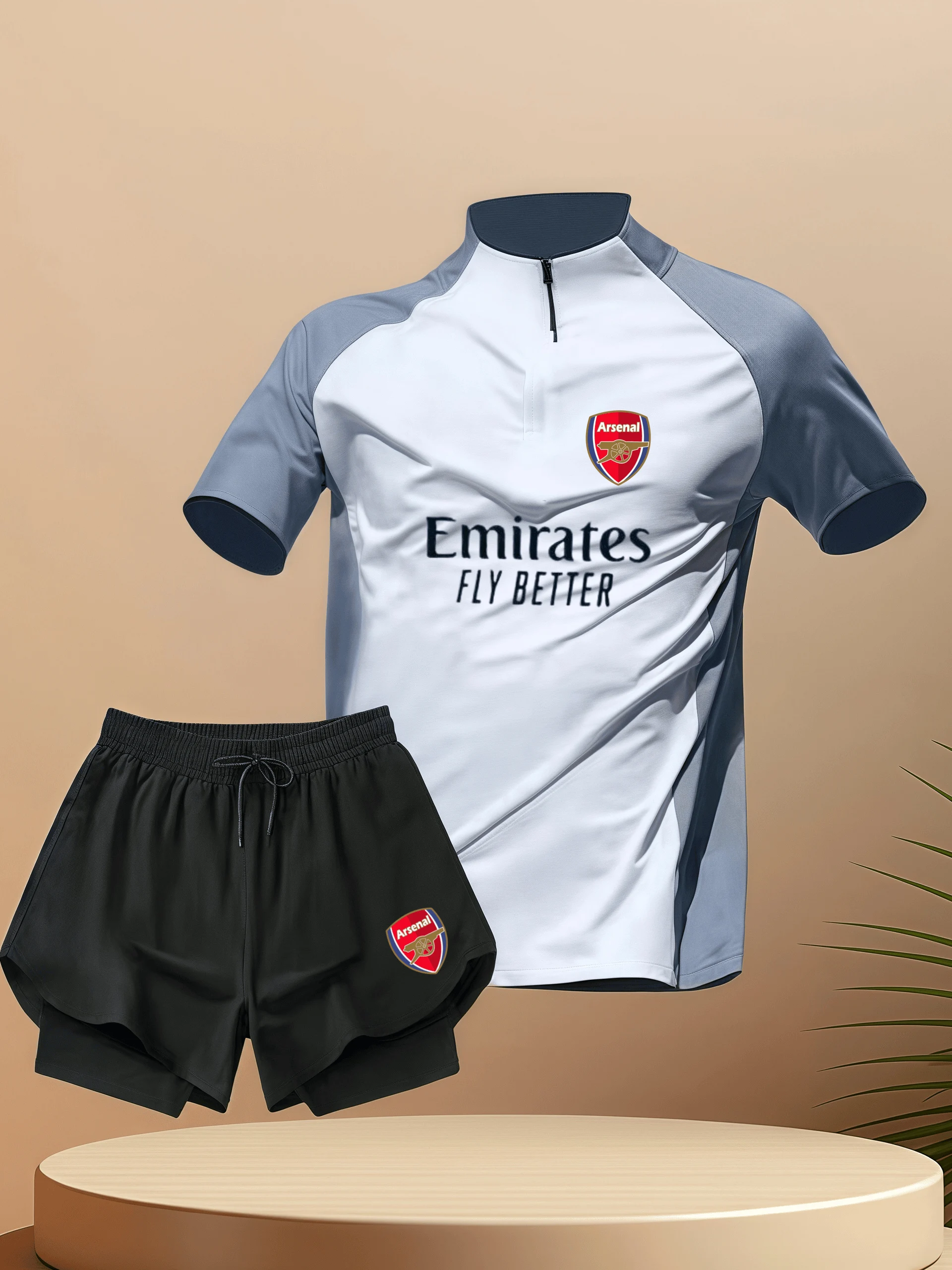 

Новый мужской футбольный комплект ort Sve Sports Training orm Qui Dry, дышащий футбольный трикотаж и брюки, спортивная одежда