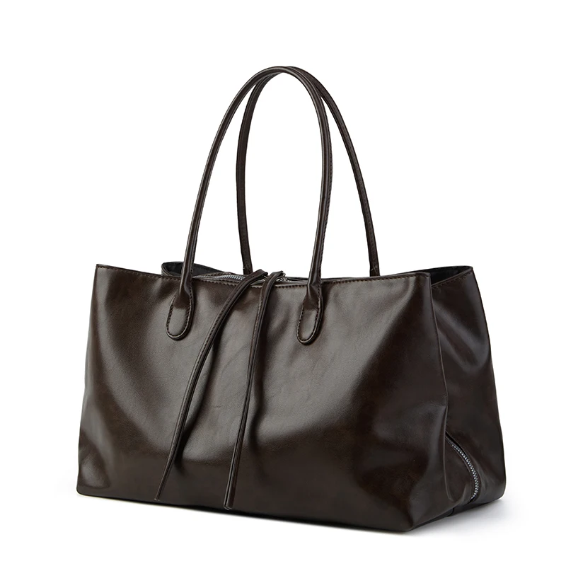 Handtasche Europäischer und Amerikanischer Mode-Stil Einfache Ins-Style Einfarbige PU-Schultertasche – Detail 2