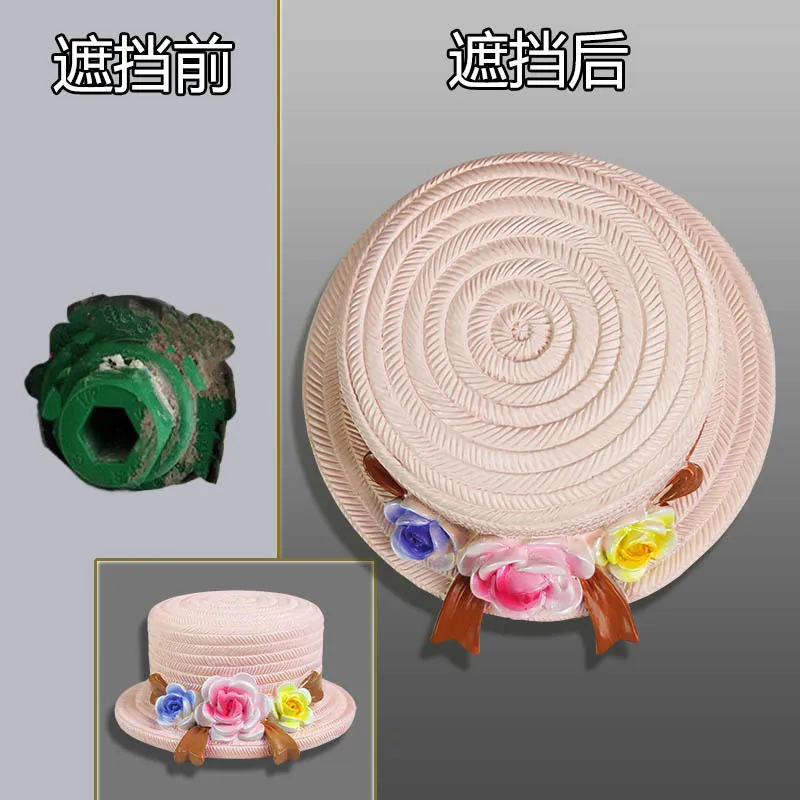 

Resin Craft Electric Wire Cover Wall Decorative Cover for Water Pipe Hiding Plug Flower Cap Wall Hole