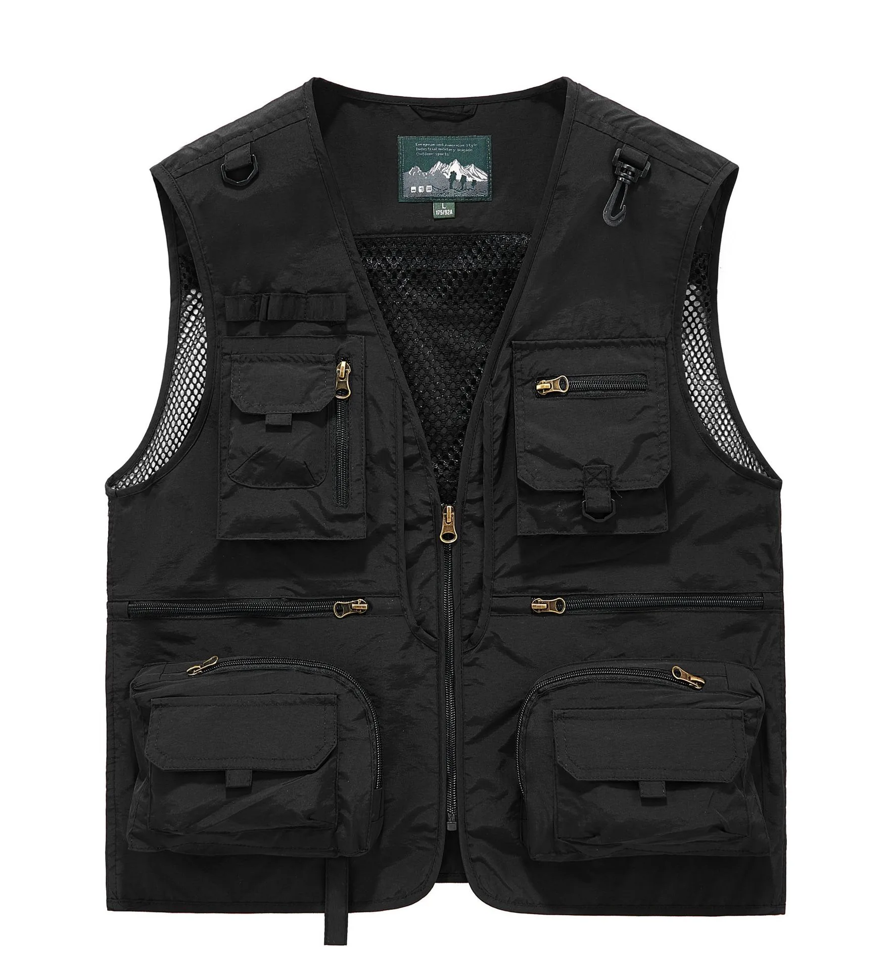 

Multi-Pocket Fishing Vest for Men,Lightweight Breathable Mesh Utility Vest,Water-Resistant for Fishing Hiking Travel Photography