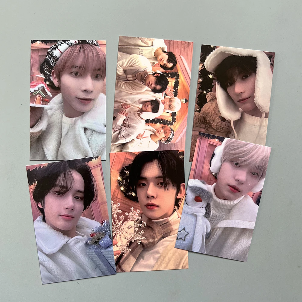 KPOP Soobin TaeHyun YeonJun Selfie Paper Card Double-sided LOMO Cards BeomGyu HUENINGKAI Photocard Postcard Fans Collection G99