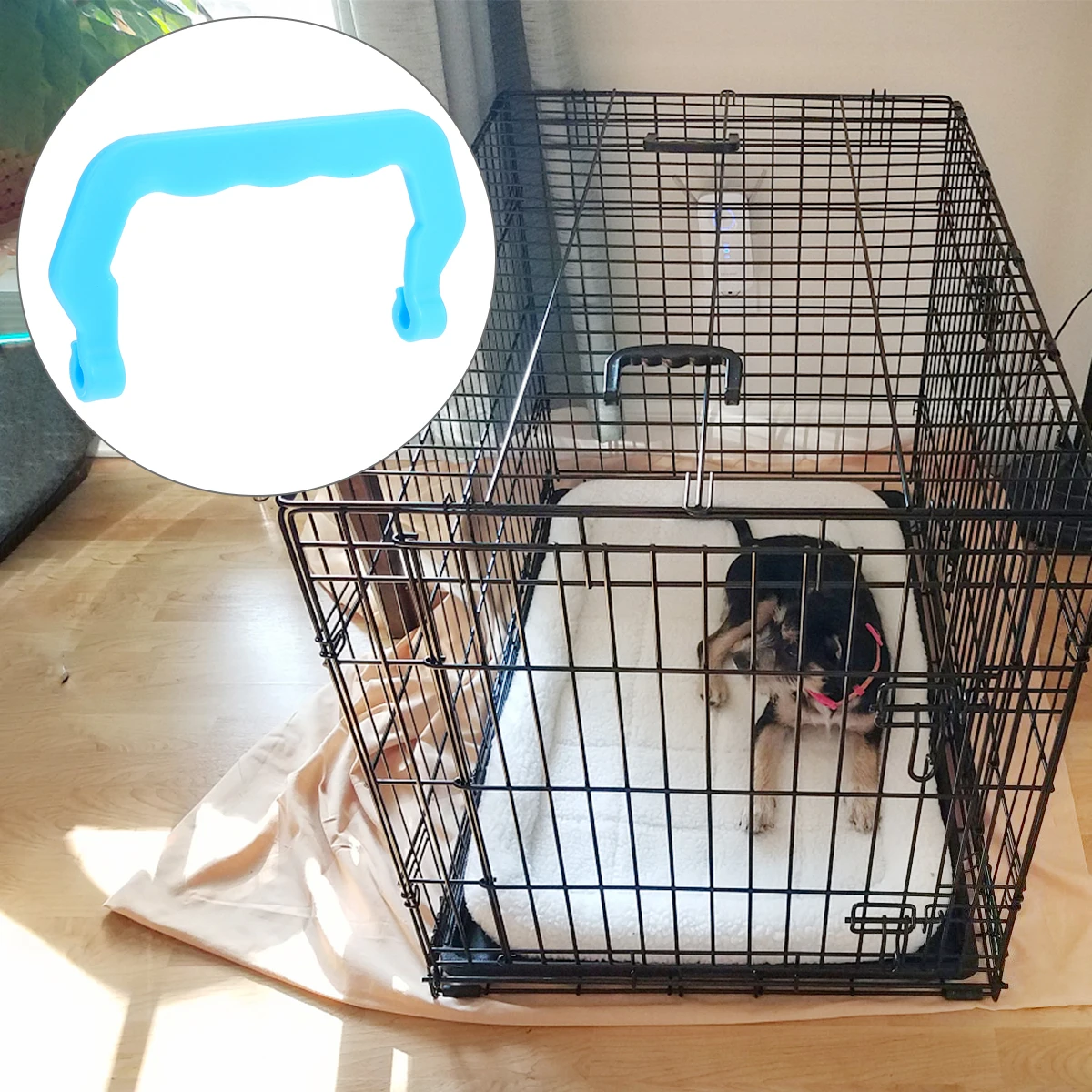 

10Pcs Sturdy Plastic Pet Cage Handles Portable Replacement Ergonomic Outdoor Cage Carry Handle Accessories Plastic Handle