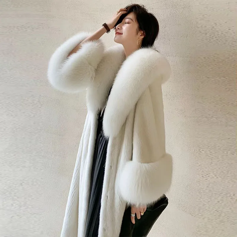 Faux Fur Coat Long Overcoat Autumn Winter Coats and Jackets Women\'s Jackets Loose Korean Fur Jacket Chaquetas Para Mujer