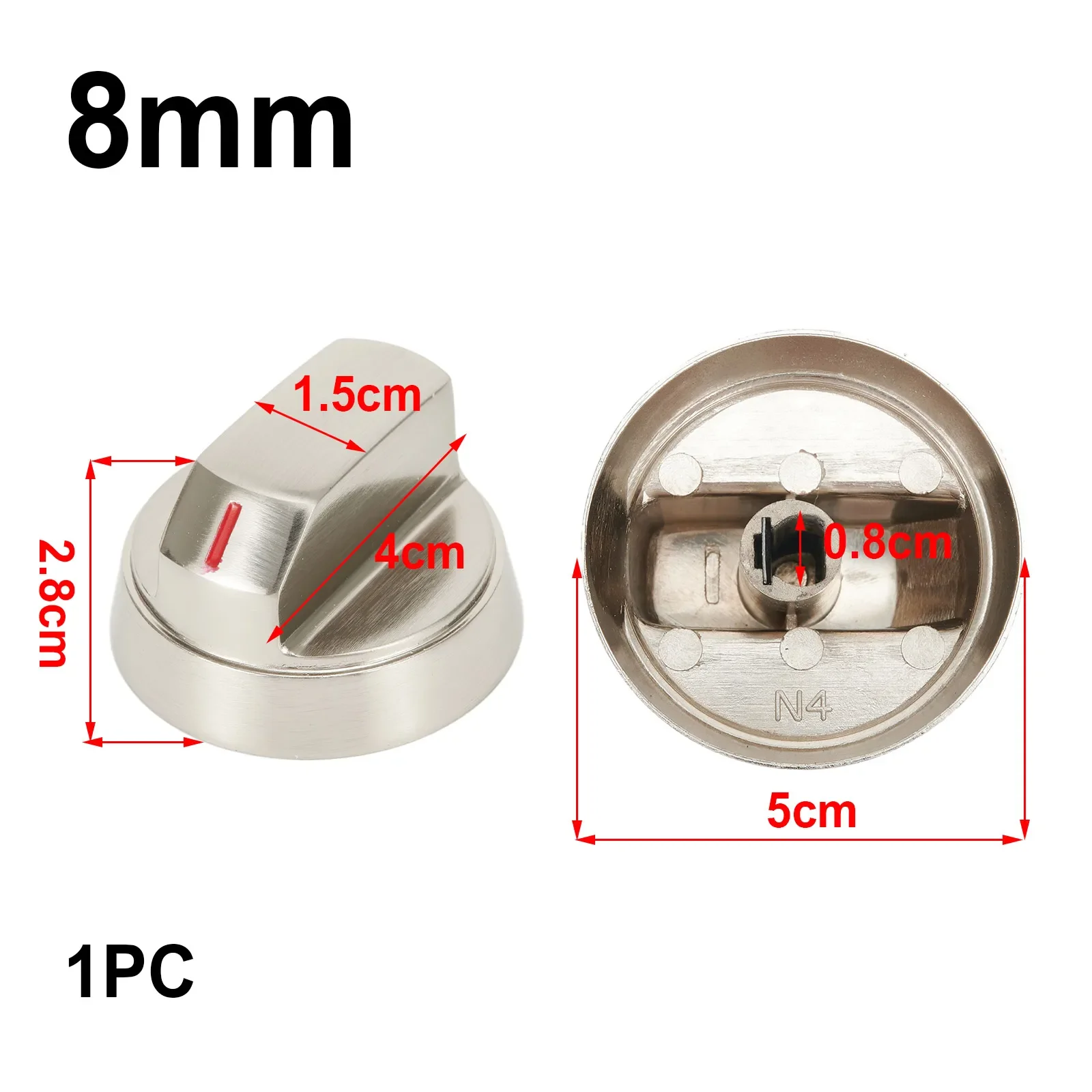 8mm Outdoor Camping Rotary Switch Control Knobs Replacement Kitchen Cooker Gas Stove Cooktop Control Gas Stove Accessories Parts