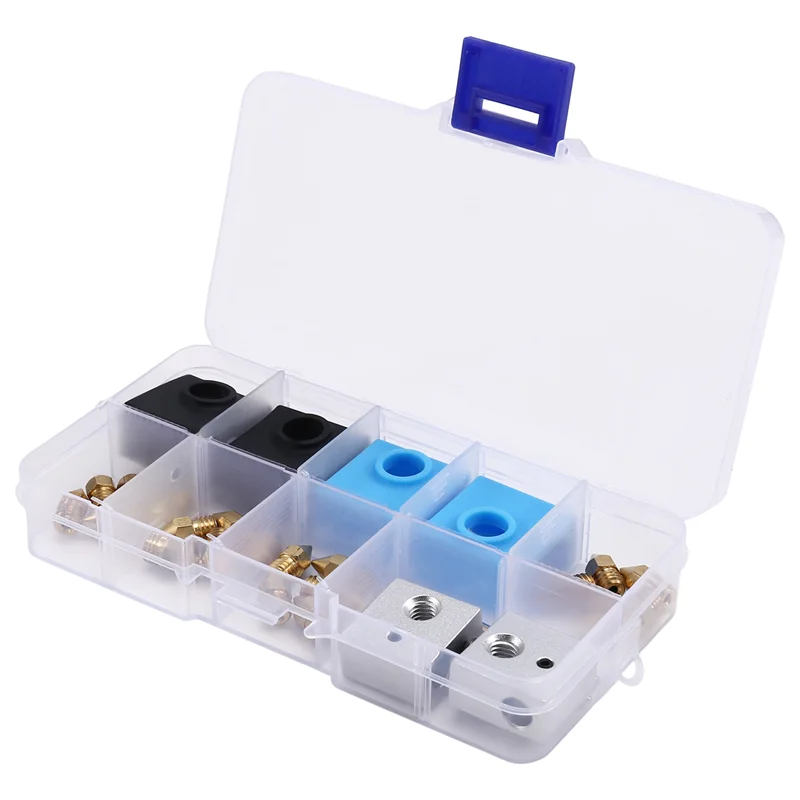 AC57-3D Printer Upgrade Kit Nozzles, Heating Block, Silicone Sleeve Complete Accessories Set