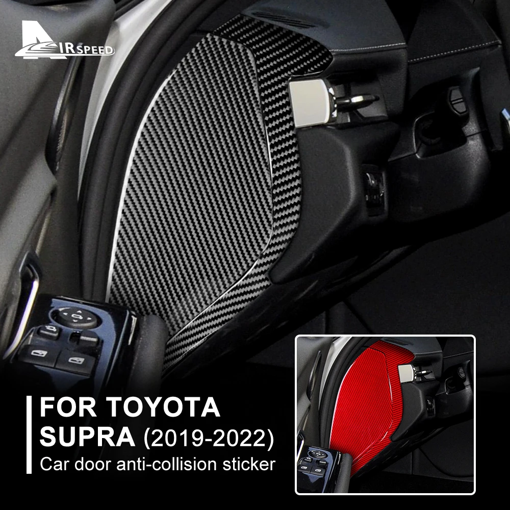 

Real Soft Carbon Fiber Sticker For Toyota Supra GR A90 A91 MK5 2019 2020 2021 2022 2023 2024 2025 Car Door Anti-Collision Trim