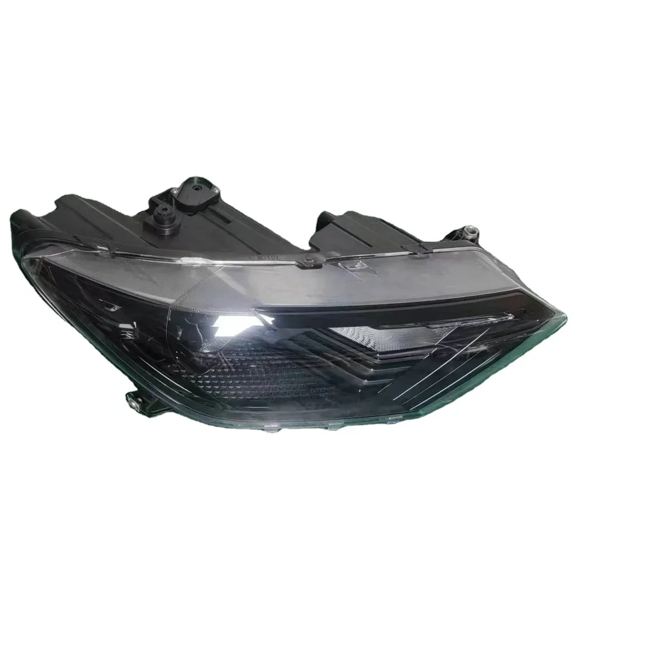 Perfil alto fundo preto faróis LED, apto para Volkswagen Jetta, VS7