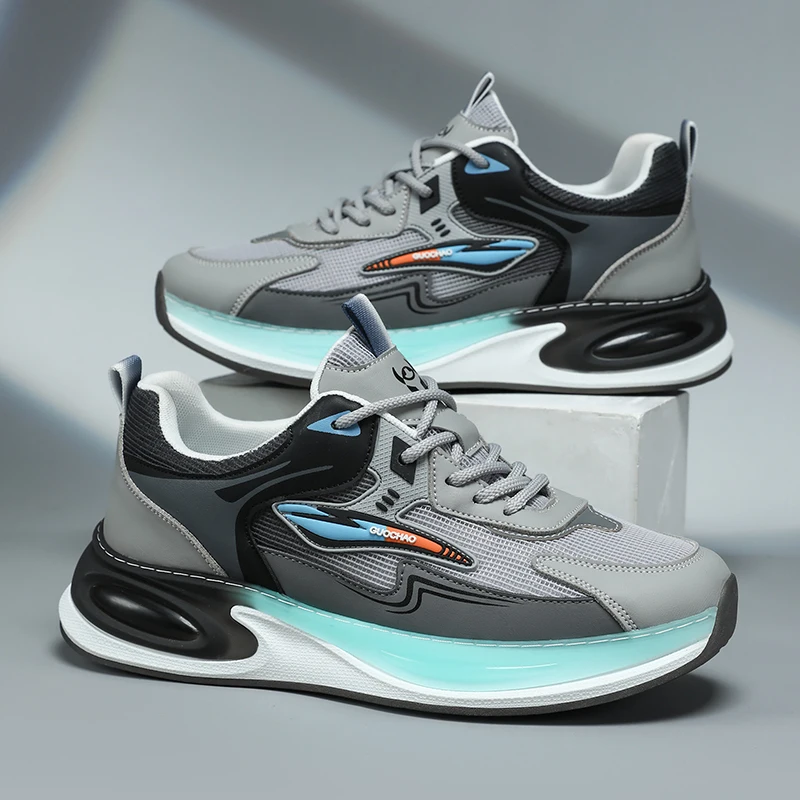 

Men's Spring-autumn Breathable Mesh Running Shoes, Lightweight, Anti-slip, Durable and Shock-absorbing Casual Shoes