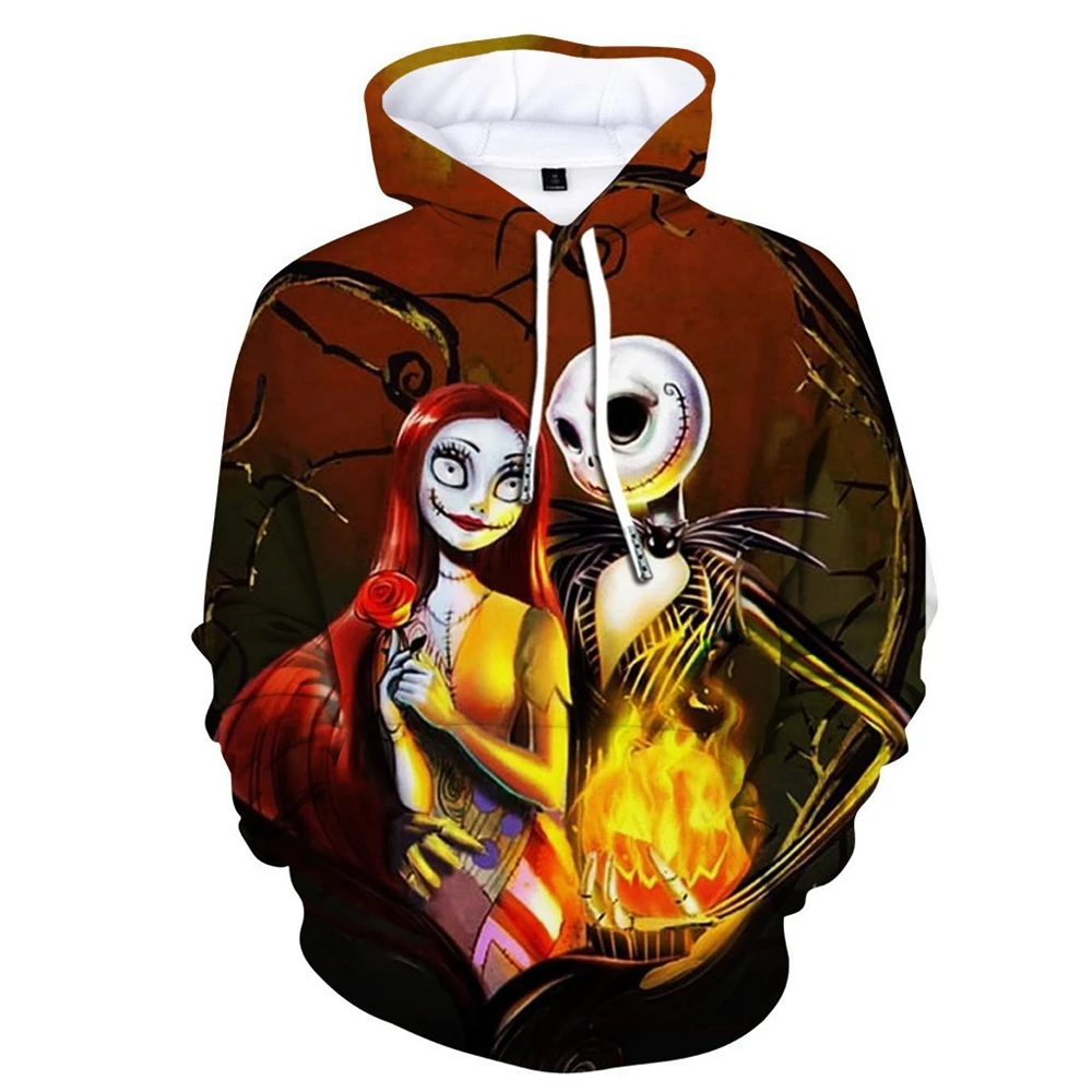 2024 New Women Men\'s Fashion Nightmare Before Christmas Horror Casual Child Sweatshirts Boys Girls Hoodies Children\'s Clothing