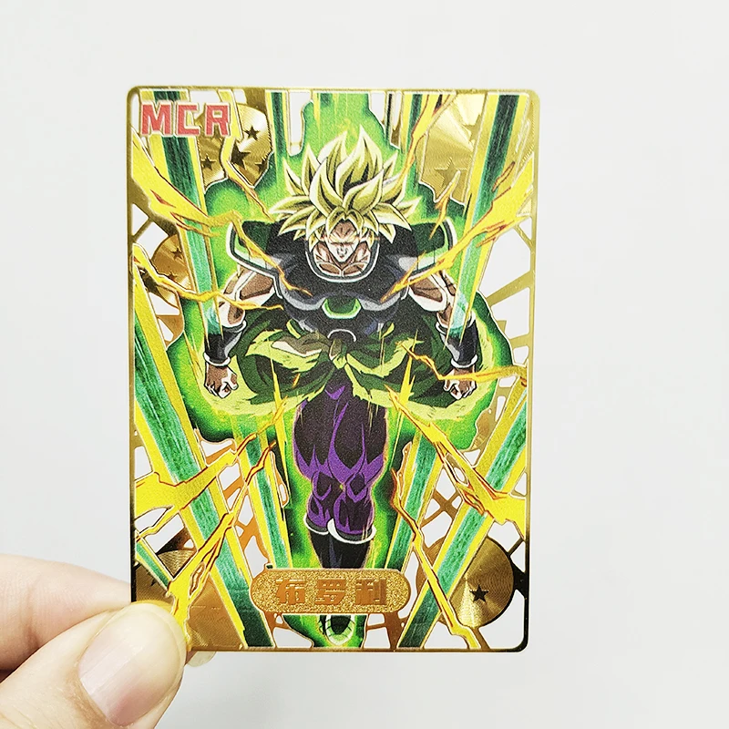 Anime Dragon Ball Son Goku Torankusu Vegeta Iv Bulma New Homemade Metal Skeleton Cards Game Collections Boys Birthday Gift